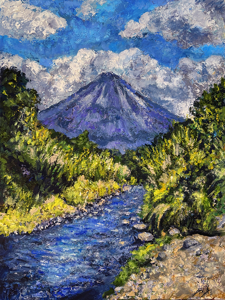 Arenal From The Road Print