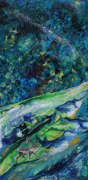 Caribou Universe Print