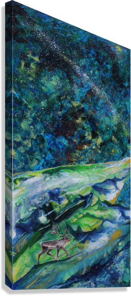 Caribou Universe Canvas Print