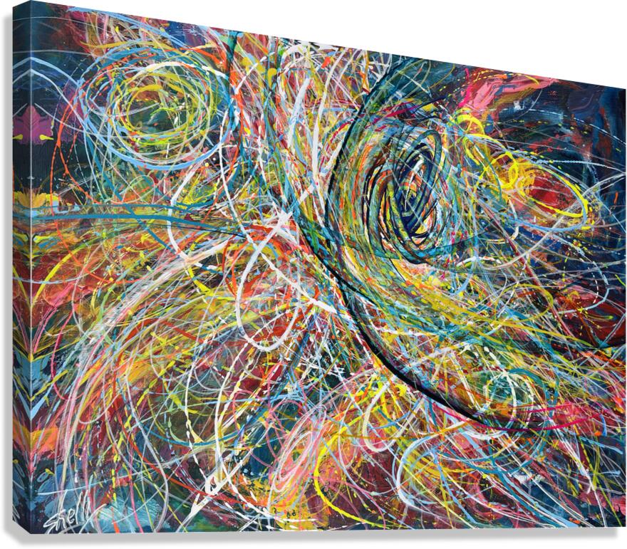 Meteor Trails Canvas Print