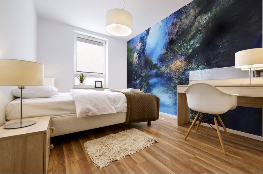 Blue With You Mural print