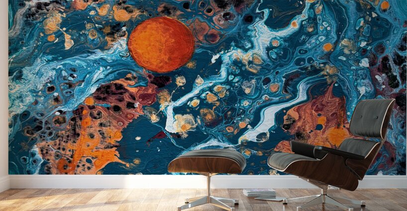 Blue Dark Matter Wall Murals